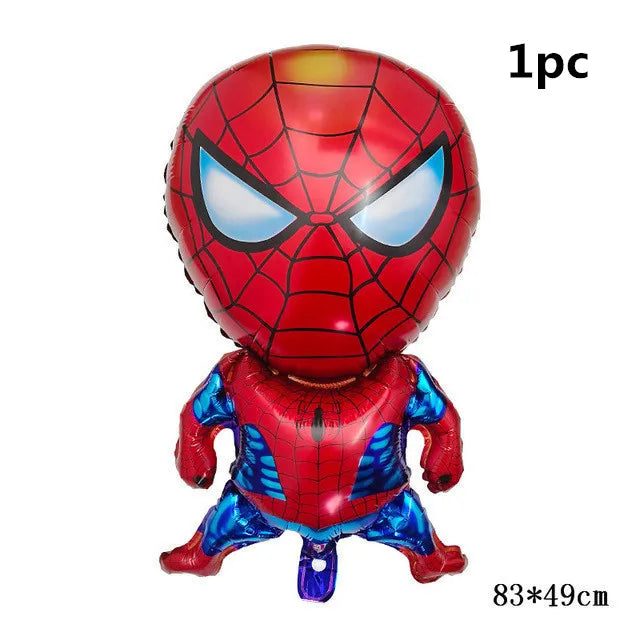 Super Hero Spiderman Foil Balloon Birthday Theme Party Decoration Baby Shower Inflatable Toy Air Globos Supplies