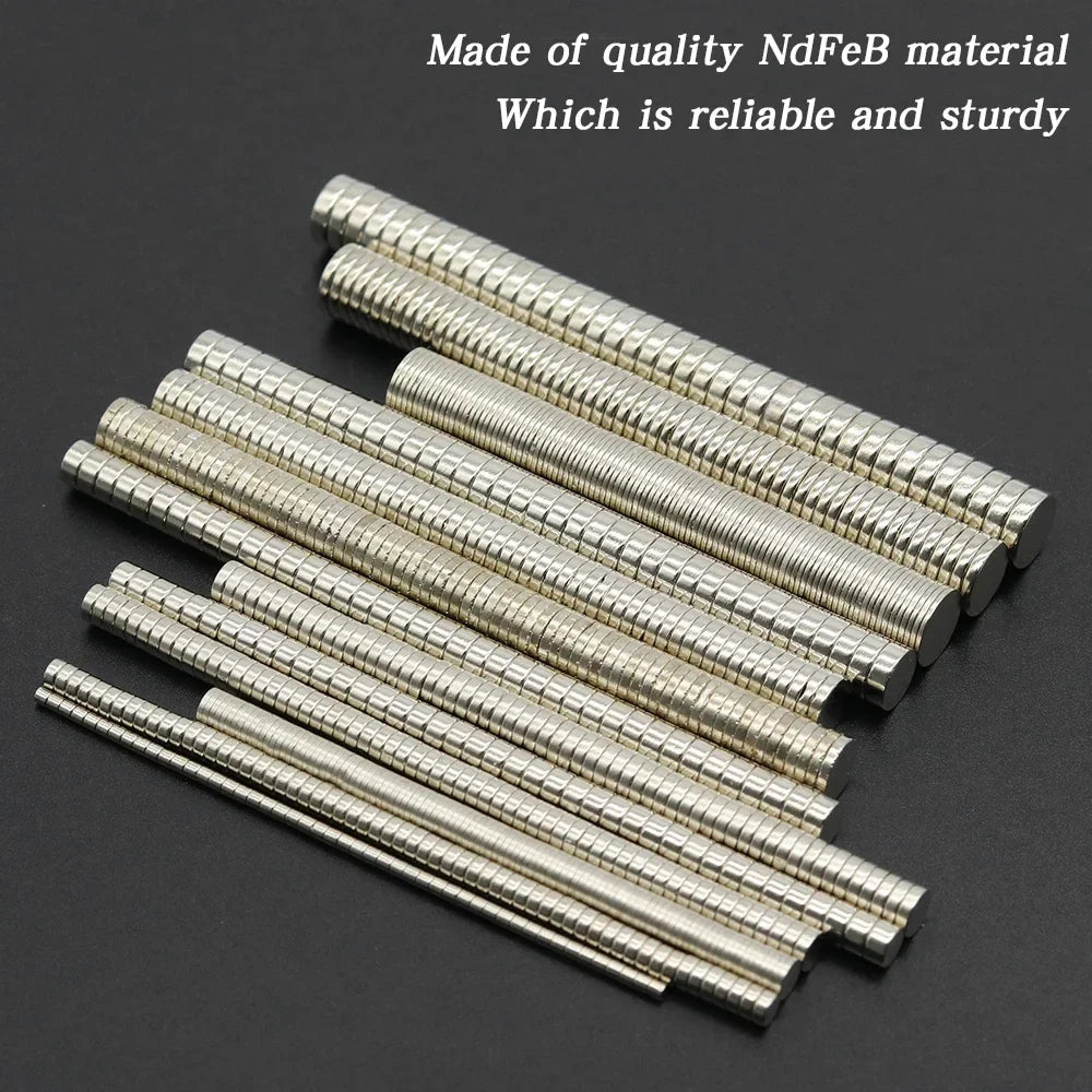 Super Powerful round Neodymium Magnet NdFeB N35 Strong Permanent Magnetic Imans for Refrigerator Various Sizes 2x2/4x2/5x1/6x2/8