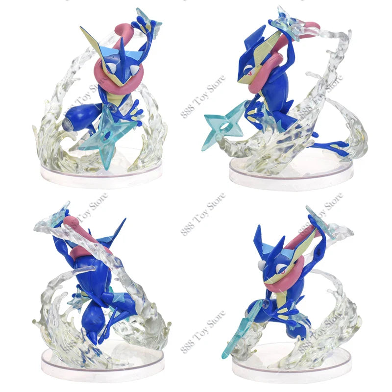 Anime Pokemon Figures Squirtle Charizard Bulbasaur Charmander Vulpix Special Effects Scene Version PVC Action Figure Model Toys