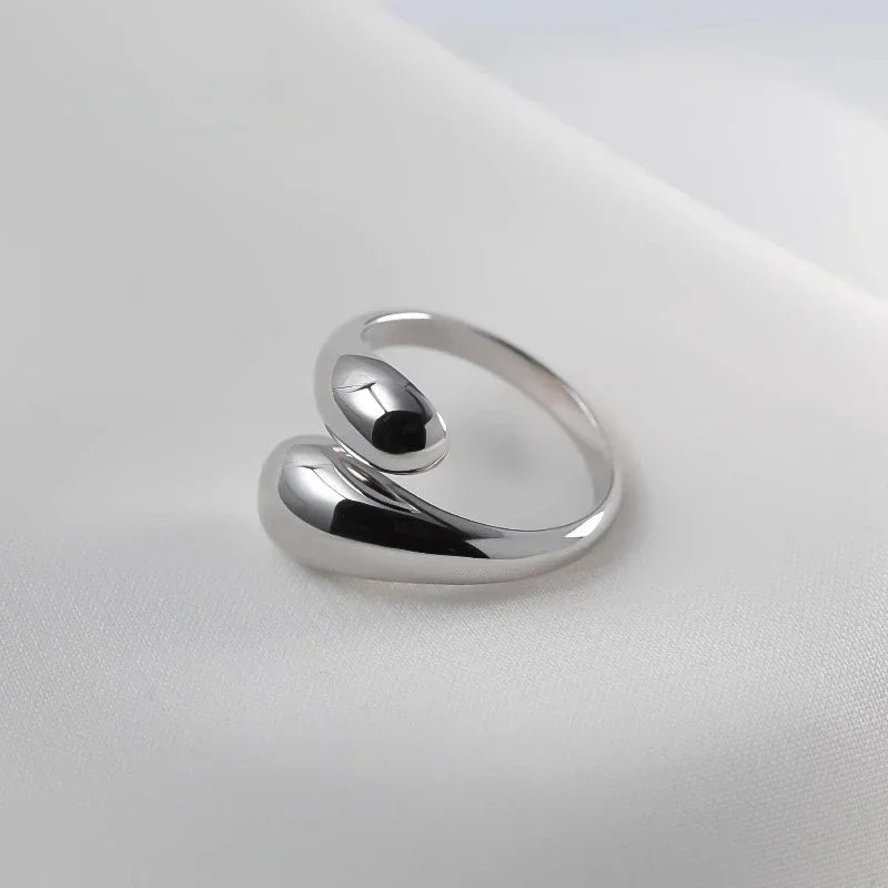 925 Sterling Silver Rings for Women Couple Minimalist Handmade Simple