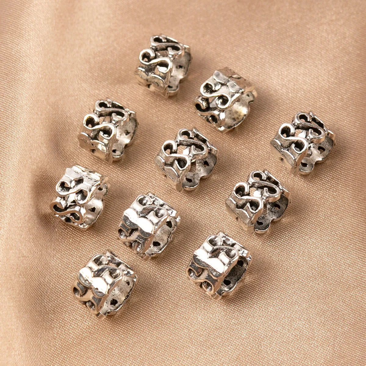 Hair Braid Dreadlock Beads Clips Charms African Braids Cuffs Rings Hip Hop Style Jewelry Dreadlock Clasps Accessories