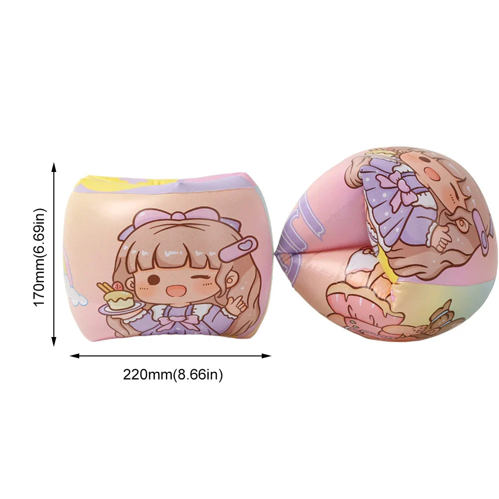 Cute Pool Floats Arm Bands Inflatable Swim Floater Sleeves Swimming Arm Float Rings for Kids Toddlers and Adults