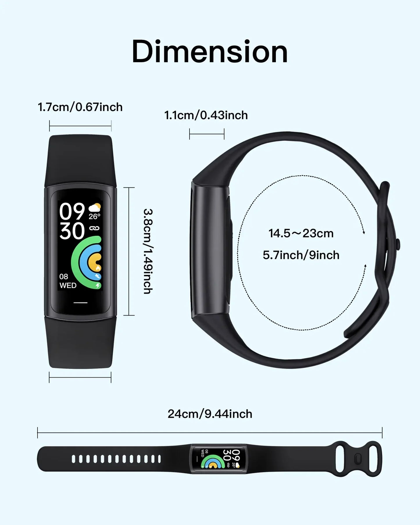 Smart Band 8 Pro Fitness Bracelet Wristbands Woman Pedometers For Walking Women'S Watches For Huawei Xiaomi Phone