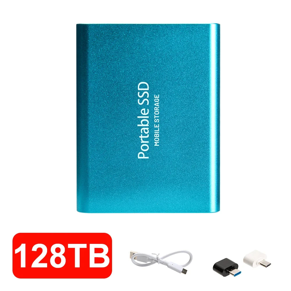 4TB Mini External Solid State Drive Portable SSD 8TB Hard Drive Small Size Quick Read Write Travel Backup Storage