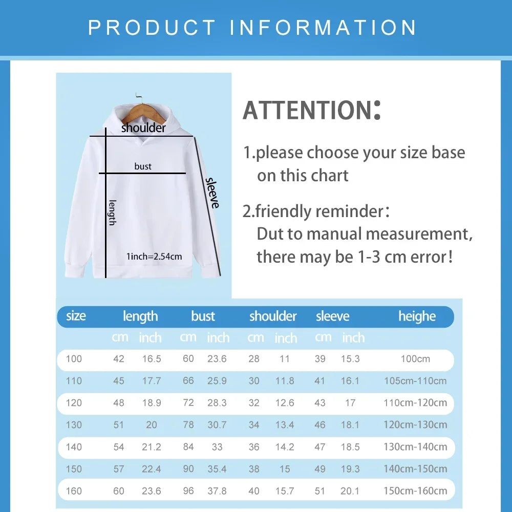 2026 Fall Winter Hot Sale Pokemon Pikachu Print Hoodie, 100% Cotton Anime Sweatshirt, Kids Parent-child Casual Sportswear Tops