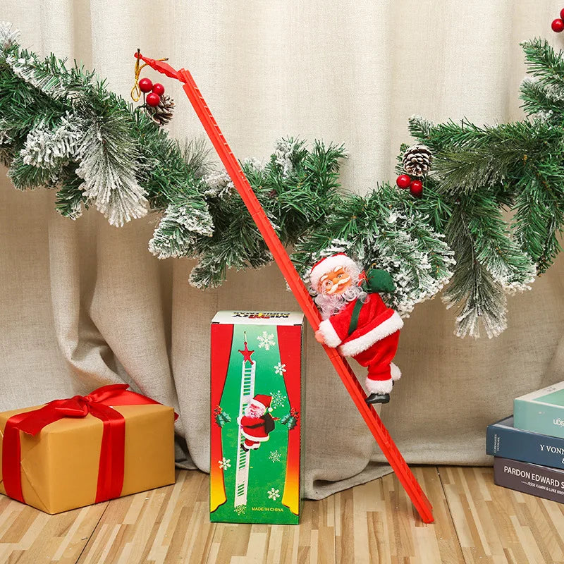 Musical Climbing Santa Claus Christmas Electric Santa Claus Climbing Rope Electric Climbing Ladder Music Santa Claus