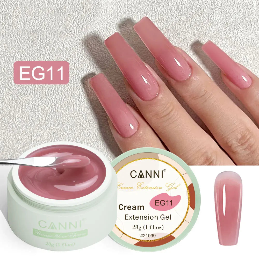 CANNI NEW 28g Cream Extension Gel White Clear French Nail Art DIY For Quick Prolong Nails Finger Form Manicure Tips Tools