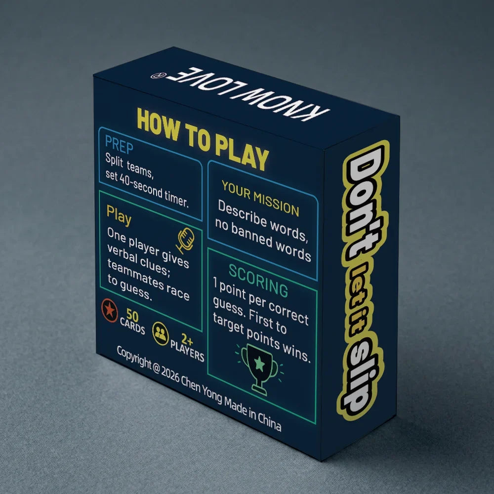 Spanish Best-Selling Popular Taboo Card Game; Outdoor Camping Travel Card Game Party Board Game; Social Icebreaker Party Game En