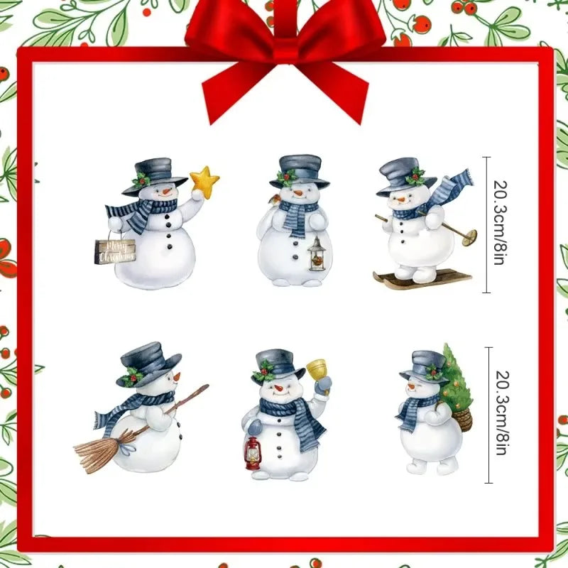 Christmas Themed Magnetic Sticker  3D Christmas Cartoon Magnet Fridge Stickers Soft PVC Magnetic Refrigerator Magnets