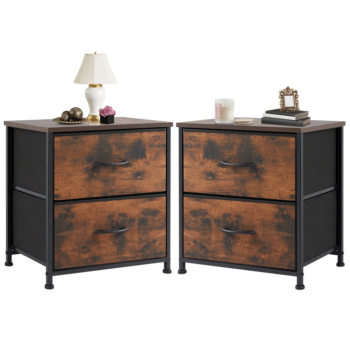 Nightstand Bedside Coffee Table Storage For Bedroom
