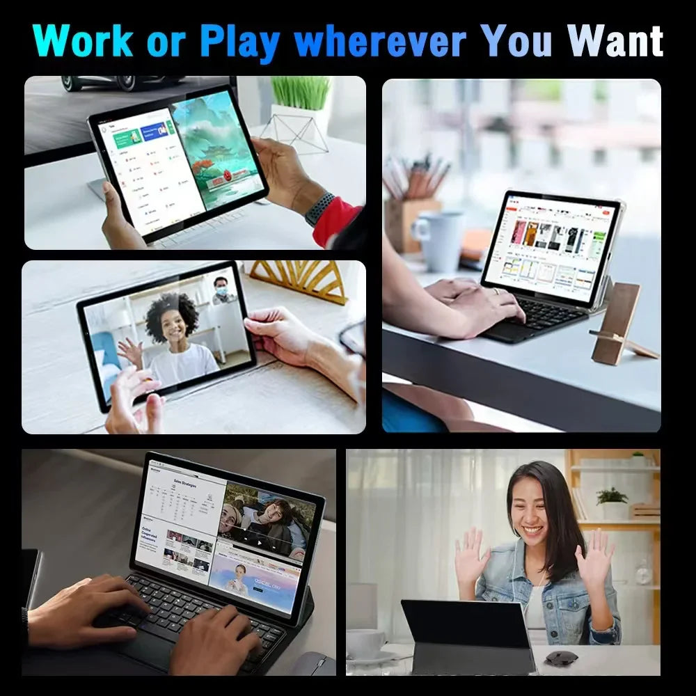 2025 NEW Original iPad PRO MAX 12inch Tablet Android 15 16GB+1TB 20000mAh 5G DualSIM Bluetooth WiFi HD 4K Screen Tablet PC Wifi7