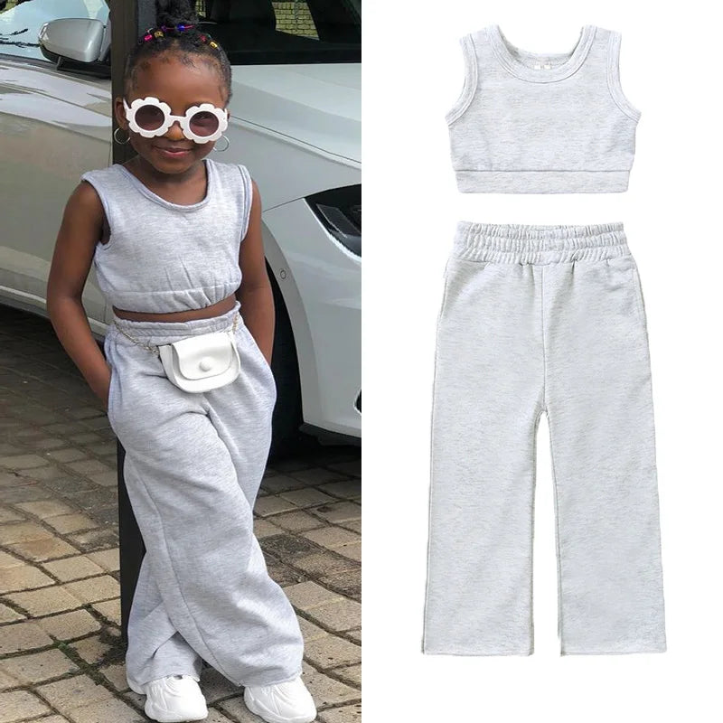 Children Sets for Girls Fashion 2025 New Style Girls Suits for Children Girls + Headband 3pcs. Set Cute Girls