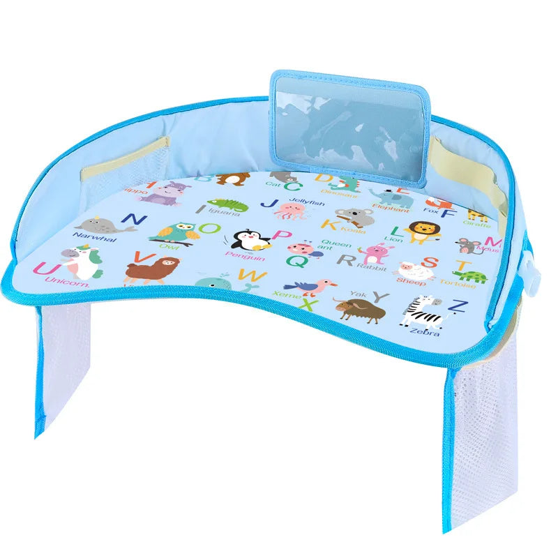 Kid Travel Tray for Toddler Car Seat Travel Tray for Kids, Children Travel Desk, Carseat Table Tray for Kid Road Trip Activities