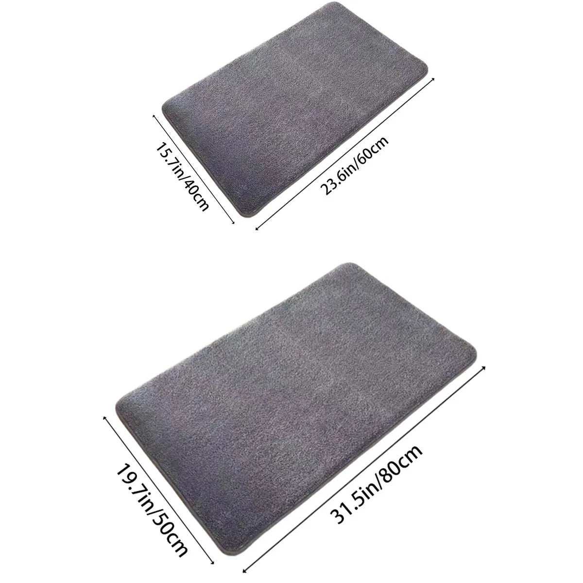 Super Absorbent Floor Mat, Super Absorbent Bath Mat, Super Anti-Slip Coral Velvet Bathroom Floor Mat, Door Mat