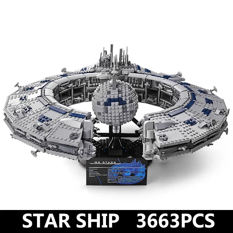 MOULD KING Ideal SPACE WARS Plan Series Star Destroyer Starship UCS Building Blocks Compatible Bricks Model Toys for Boys Adult