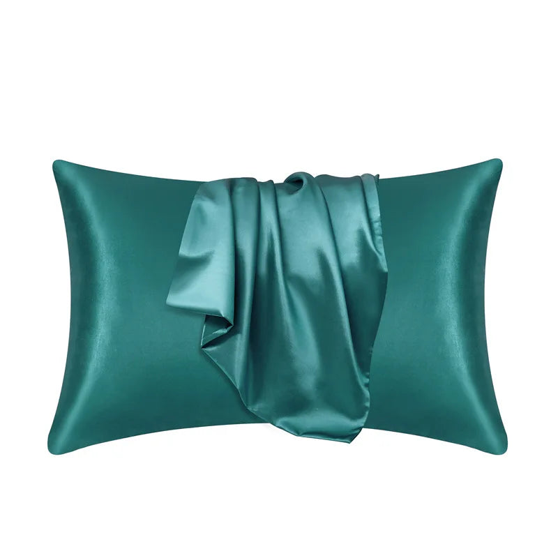 100% Natural Mulberry Silk Pillowcase White Black Grey Khaki Blue Pink Sliver Bed Pillow Covers Luxury Cases Home Bedding Decor
