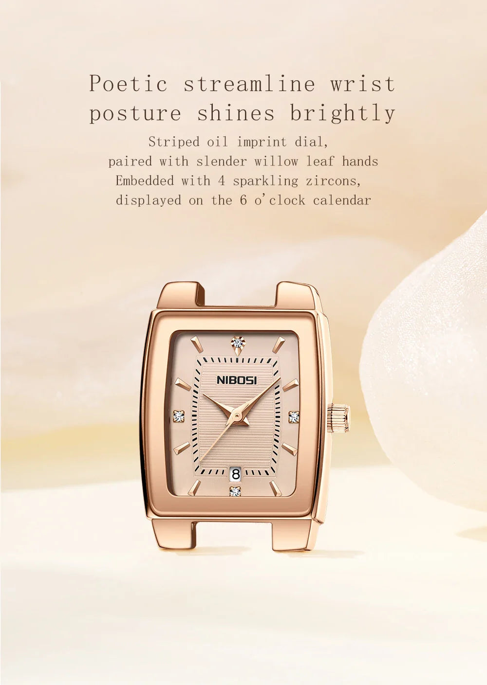 NIBOSI Luxury Ladies Watch Stainless Steel Waterproof Quartz Watch for Woman High Quality Female Clock Elegant Women's Watches