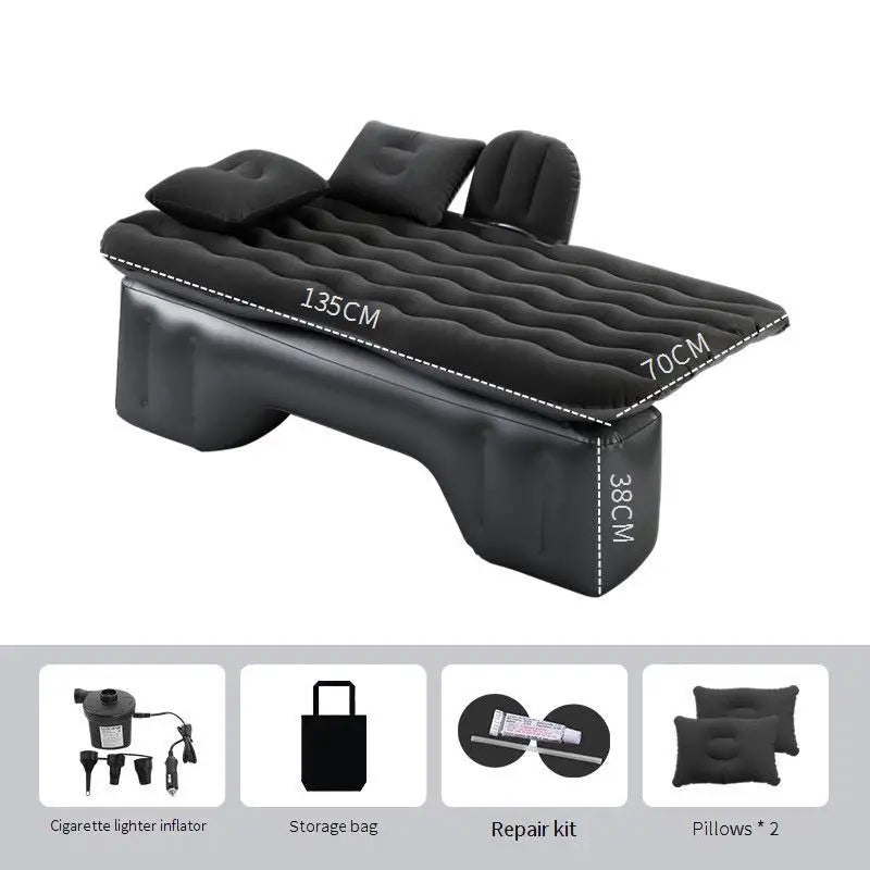 Outdoor Camping Mat Sofa Cushion Car Air Inflatable Travel Mattress Bed Universal for Back Seat Multi functional Sofa Pillow