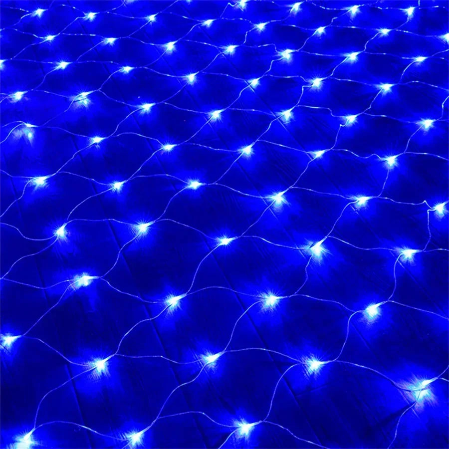 Thrisdar 8X10M 2000 Large Size LED Net Light Outdoor Mesh Light Waterproof Christmas Bush Net Light for Tree Garden Wedding Deco