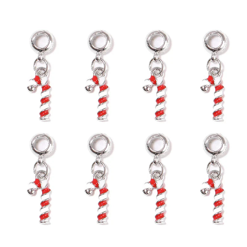 5PC/Lot Merry Christmas Tree Santa Claus Deer Pendant Charm Unicorn DIY Jewelrys Fit for Bracelet Necklace Making Accessories