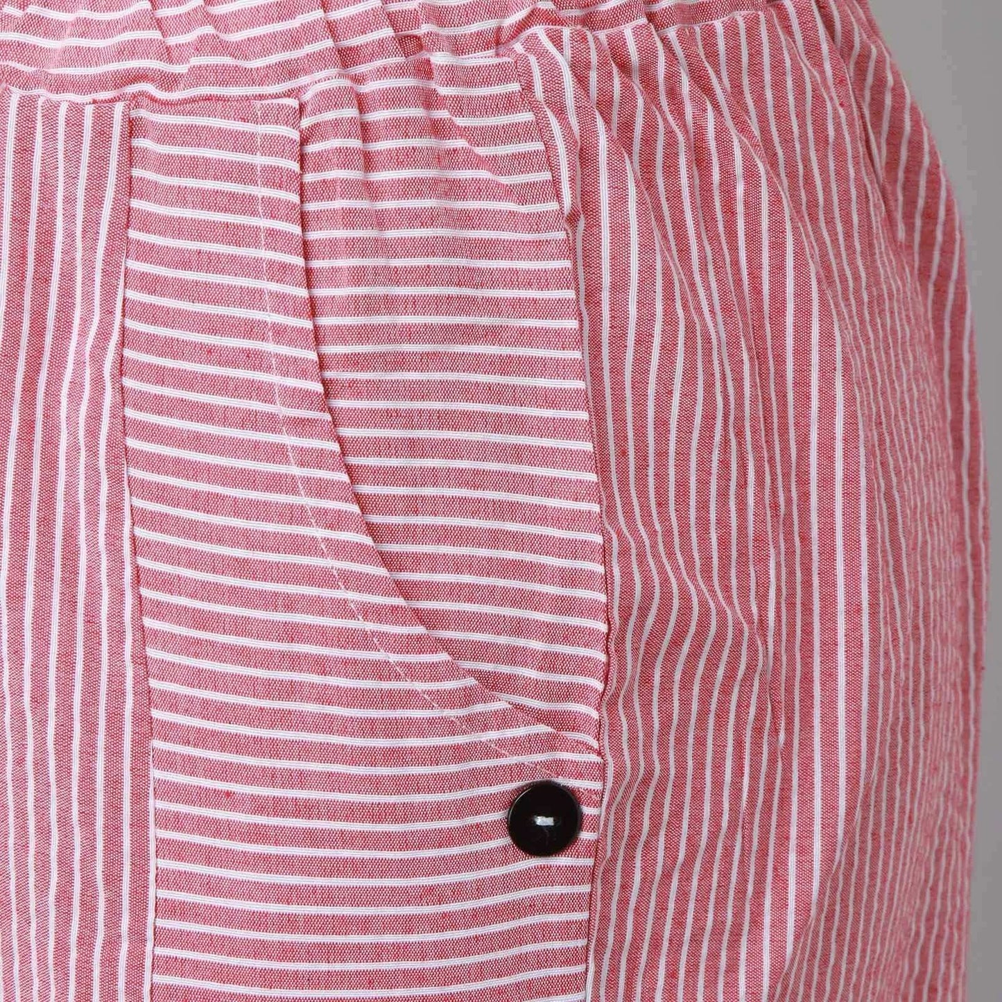 Long Linen Pants Women Women Summer Fashion Striped Print Button Casual Versatile Loose High Waist Yoga Dress Pants For Women