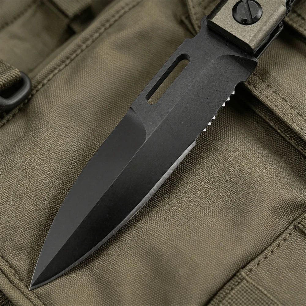 Folding Pocket Knife with Premium N690 Blade T6 Aluminum Handle Multi-Purpose Portable Utility Tool for Camping & Daily Carry