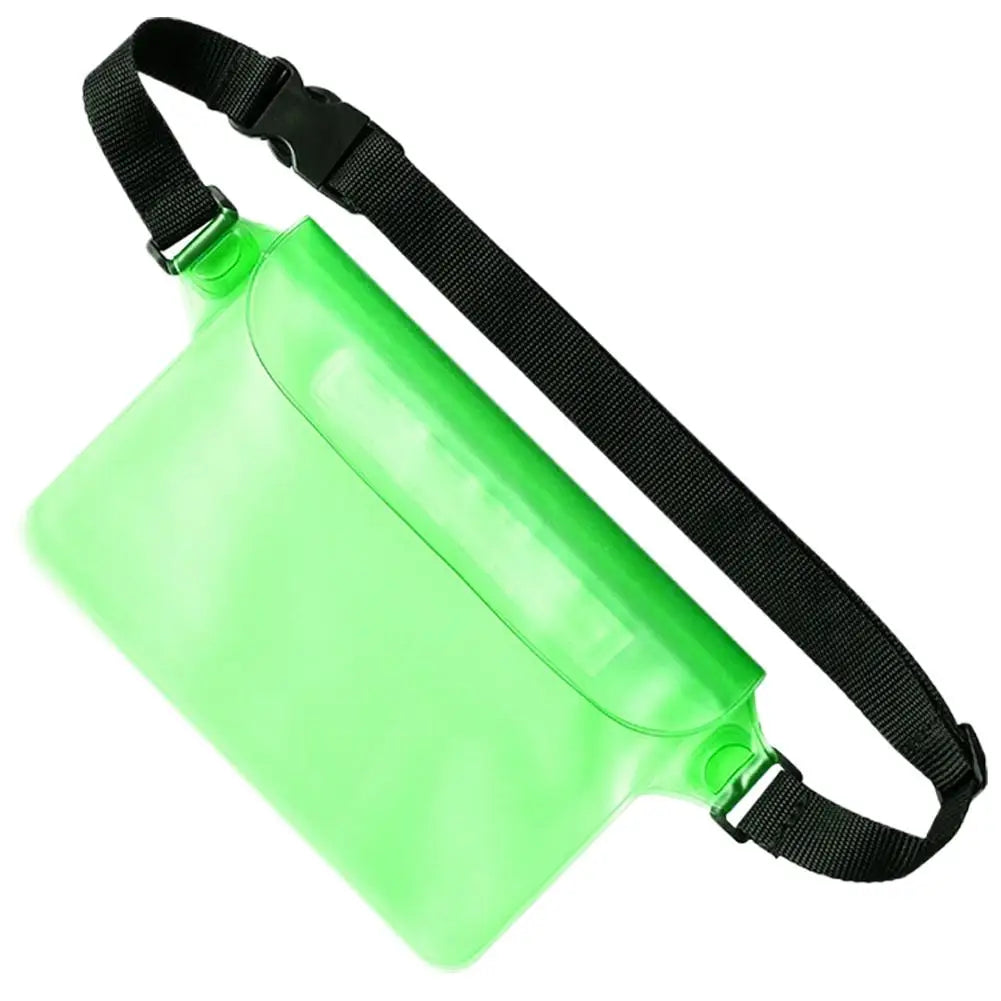 Swimming Waterproof Waist Bag Pack PVC Triple Sealed Beach Phone Case Outdoor Water Parties Watersports Drifting Diving Dry Bag