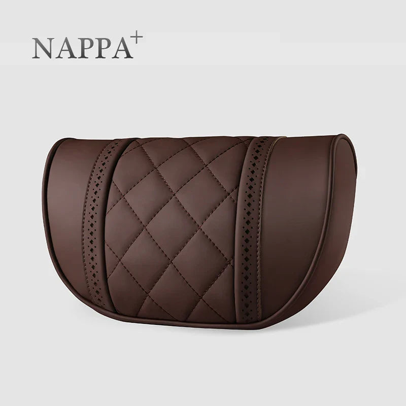 NAPPA Leather Car Seat Rest Cushion Headrest Car Neck Pillows For Mercedes Benz Maybach S-Class Headrest Lumbar Pillow Support S