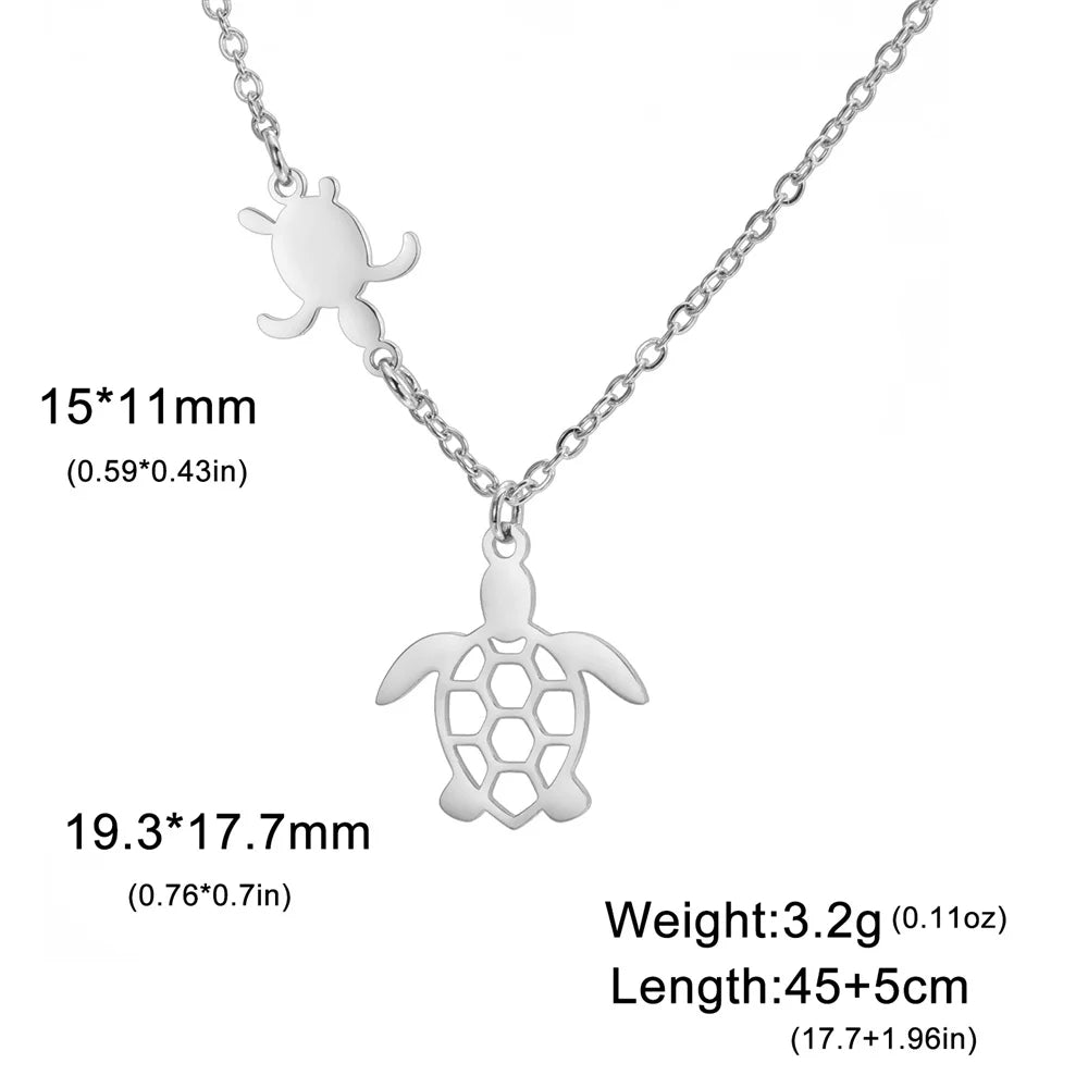EtherealBe Sea Turtle Pendant Necklace for Women