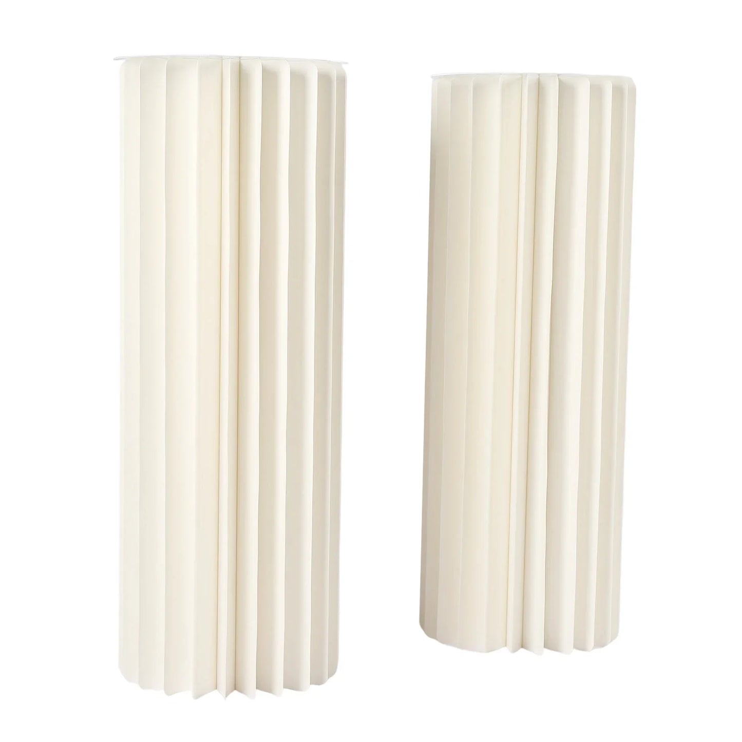 2/3/4PCS Wedding Party Flower Stand Cylinder Cardboard Centerpiece with Pvc Panels Cylinder Flowers Stand Wedding Centerpieces