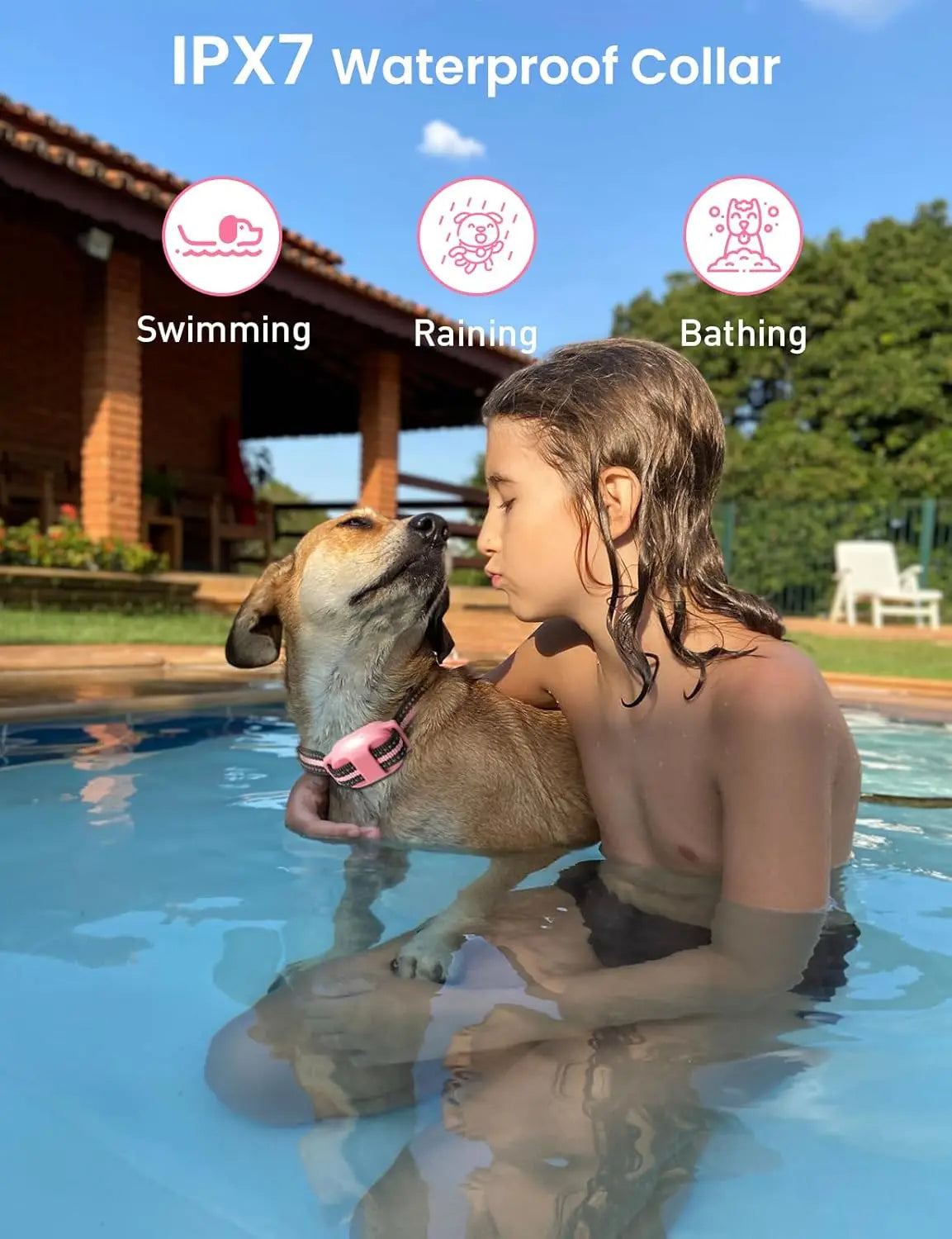 Safe Training Dog Collar No Shock, 3300ft Remote Control with Vibration Beep & Flashlight, Waterproof Pet Behavior For All Dogs