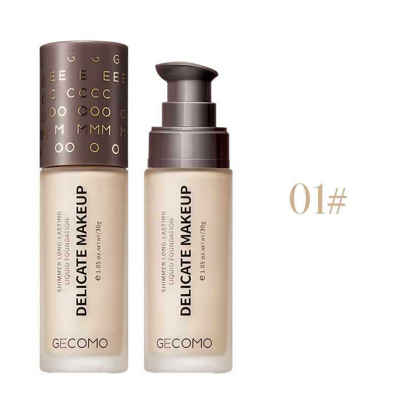 ELECOOL 30ml Foundation Liquid Makeup Face Base Cream Concealer Whitening Moisturizer Oil Control Waterproof Korean Cosmetics