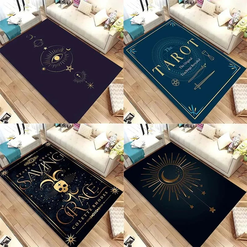 Tarot Pattern Floor Mats, Door Decoration, Home Living Room