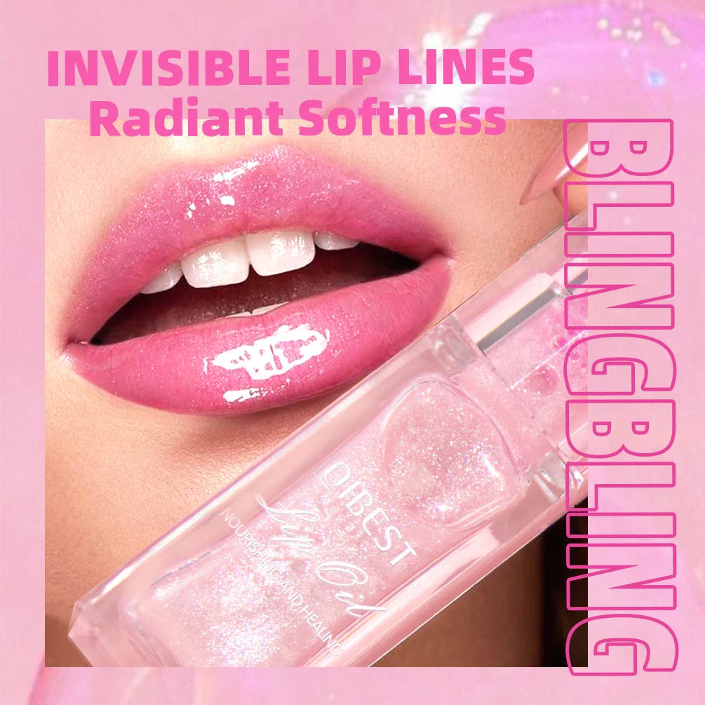 QIBEST Color Change Lip Oil Natural Moisturizer Long-lasting Lip Plumper Gloss Temperature Change Color Lipgloss Lip Care Makeup