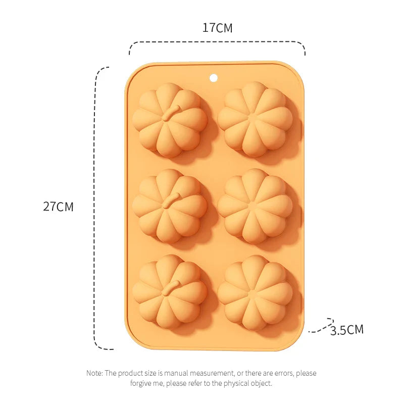 Pumpkin Leaf Silicone Molds Thanksgiving Fall Theme Ice Cream Molds for Making Soap Muffins Chocolates Squirrels Cake Decoration