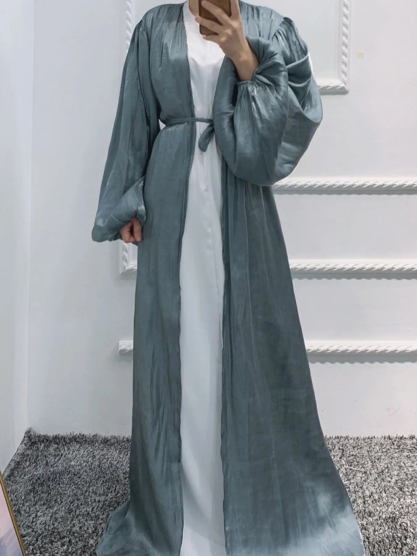Robe Cardigan Abaya Long Dress Shiny Fashion Party Evening Women Muslim Moroccan Kaftan Jalabiya Islam Women's Clothes
