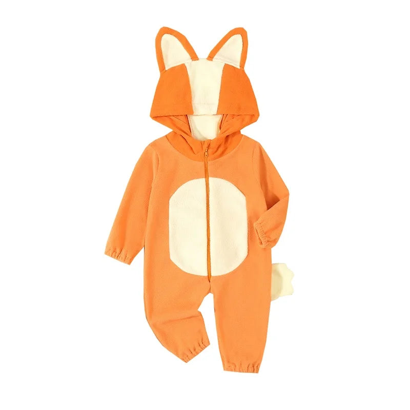 Cartoon Blue Orange Dog Costume for Toddler Baby Boys Girls Halloween
