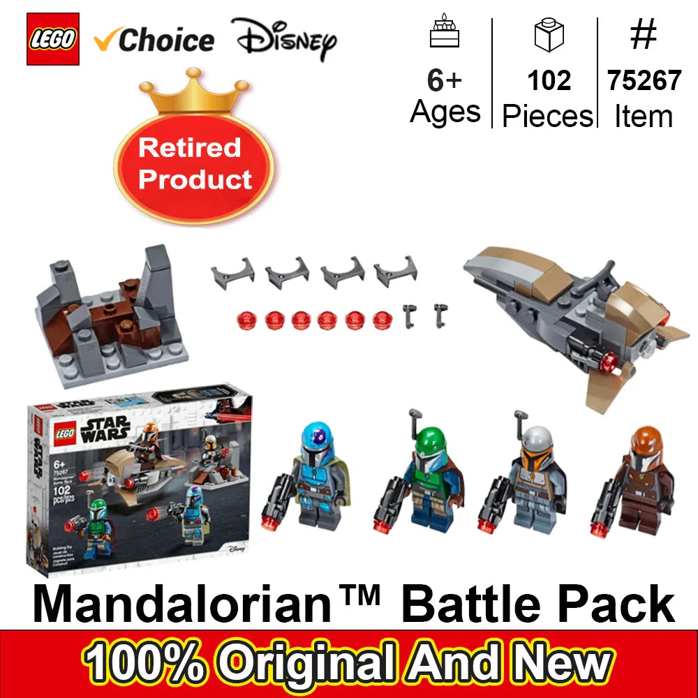 LEGO 75267 Star Wars Mandalorian Battle Pack Mandalorian Shock Troopers,Great Gift Idea for Any Fan of Star Wars 102 PCS