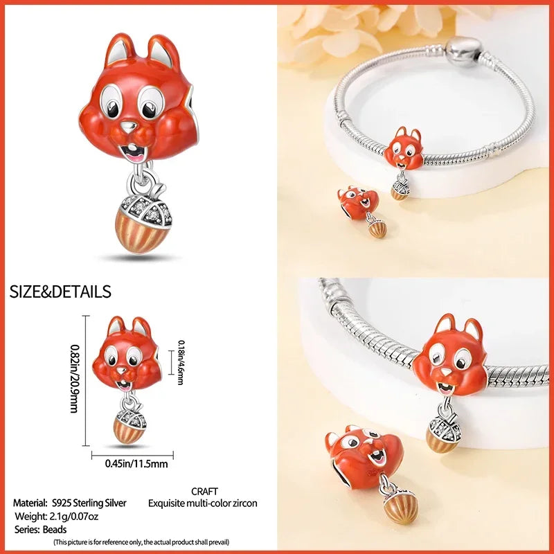925 Sterling Silver Fashion Bee Honey Jar Sunflower Autumn Series