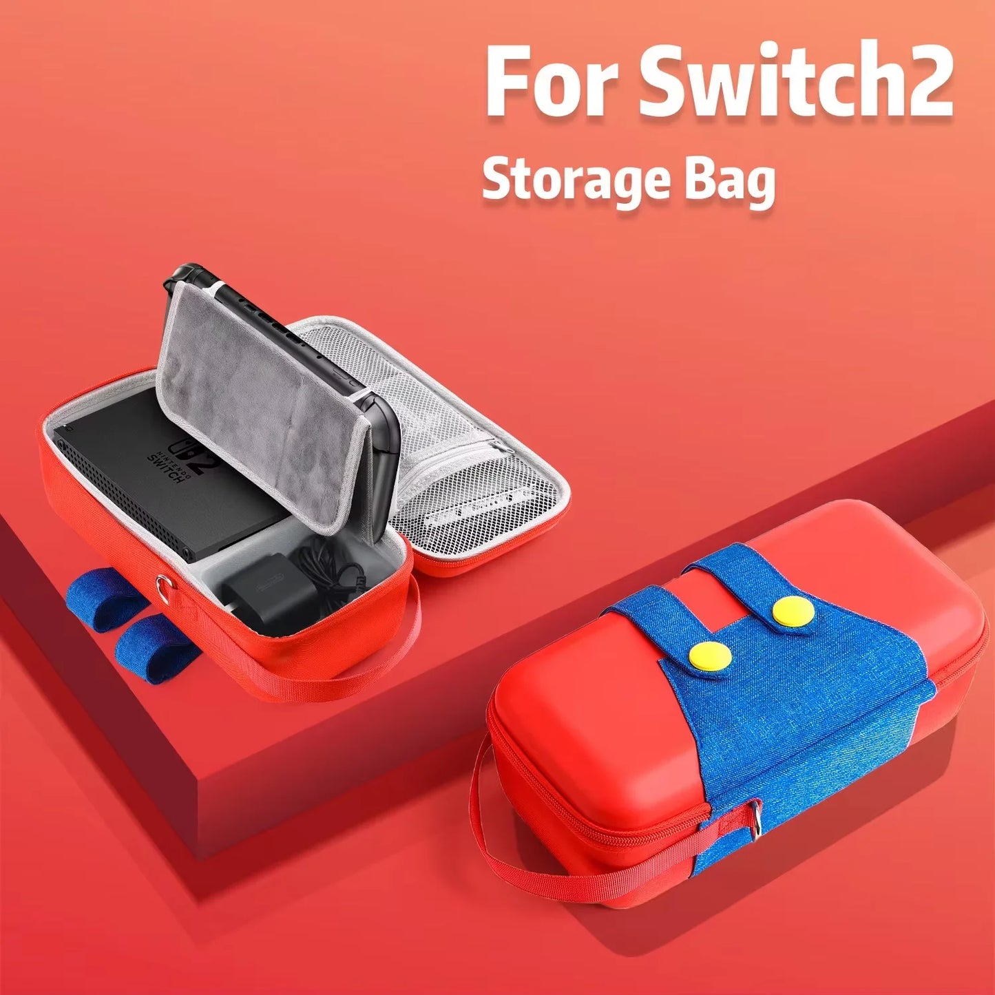 Game Theme EVA Carrying Case For Switch 2 Case for NS Switch 2 Bag ortable Hard Shell Storage Bag for Switch 2 accessories