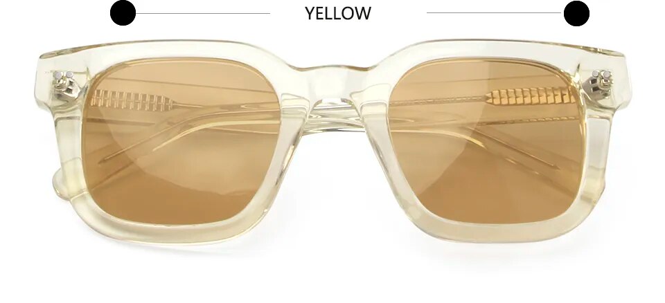 Chim 004 Designer Black Acetate Large Sunglasses For Men Women'S Polarized Square Frame Eyewear Flat UV400 Protection Shades