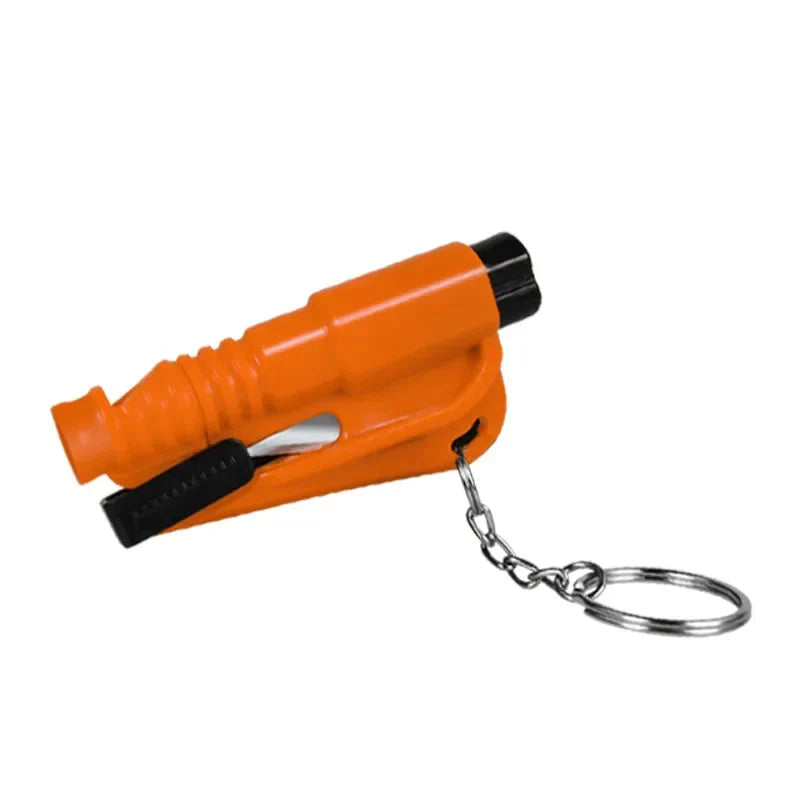 Mini Safety Hammer Car Emergency Rescue Kit Key Chain Knife Life Saving Seat Belt Cutter Window Breaker Glass