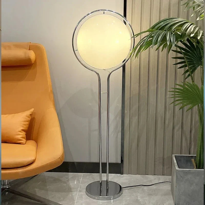 Modern Creative Floor Lamp White Yellow Acrylic Ball Standing Light Living Room Hotel Sofa Corner Decor Bedroom Bedside Lamps
