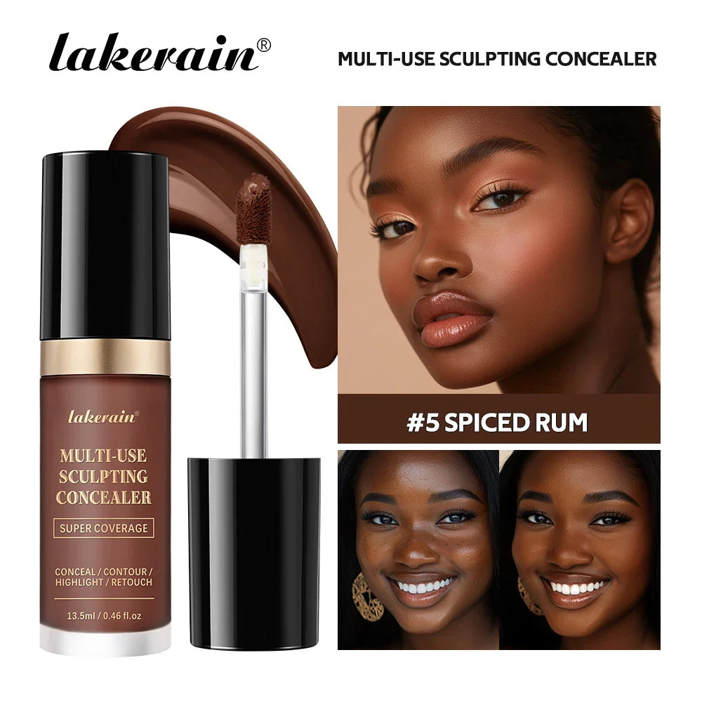 Waterproof Liquid Concealer High Coverage Oil Control Cover