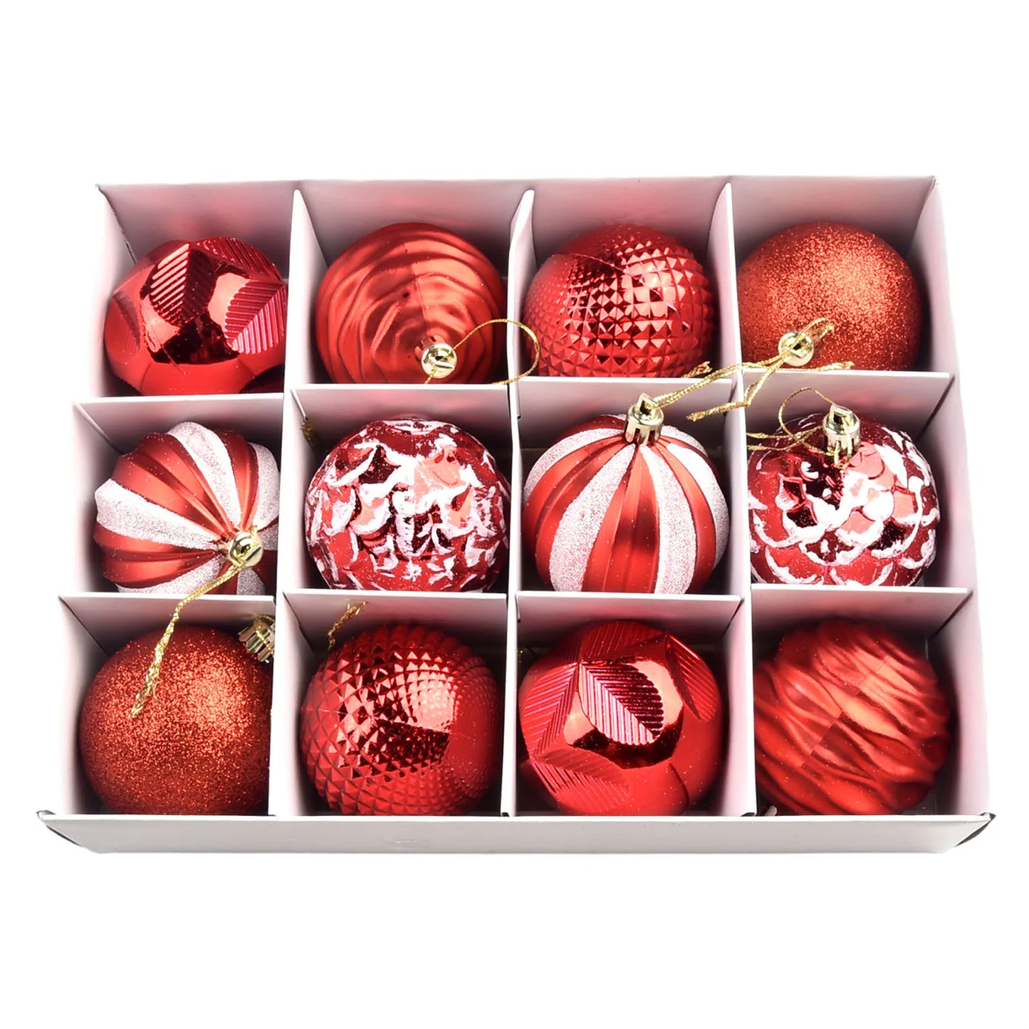 12PCS 6CM Christmas Ball Ornaments Tree Decorations For Holiday Wedding Party Christmas Ball Set Christmas Tree Decor Pendant