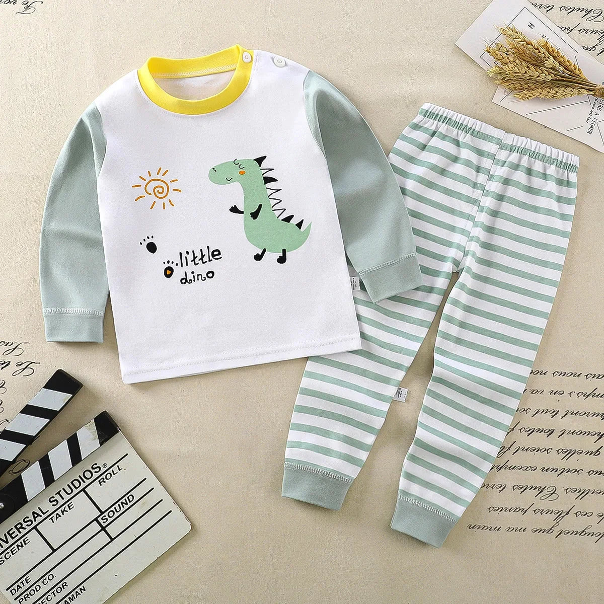 Kids Clothes Children Sets Children's Clothing Boys Girls CottonAutumn winter Clothing Pants Sleepwear Christmas Gift