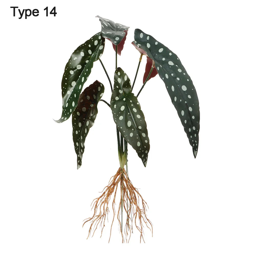 Home Decoration Desktop Ornament Party Supplies Simulation Greenery Plant Wall Artificial Hydroponic Plants With Root