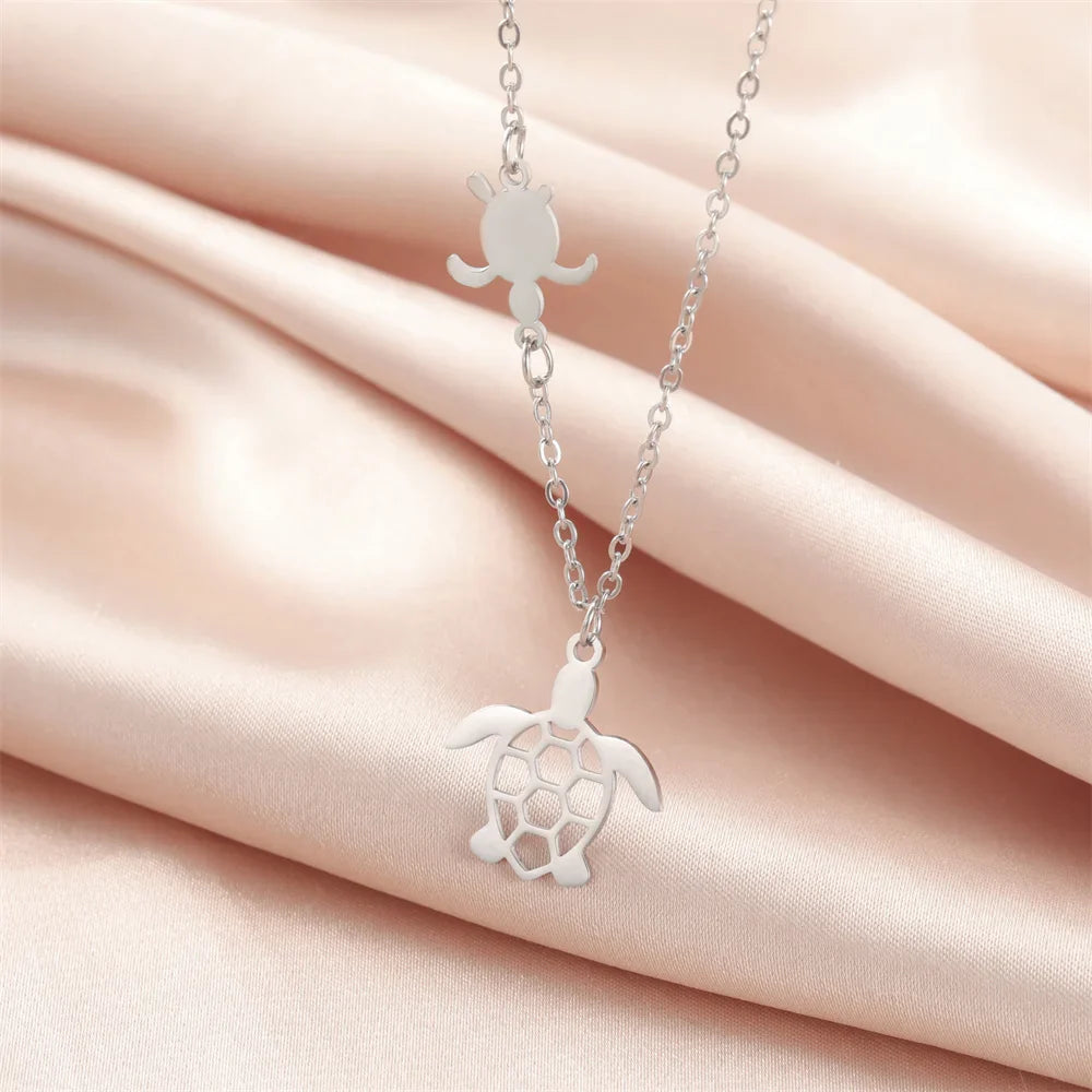 EtherealBe Sea Turtle Pendant Necklace for Women