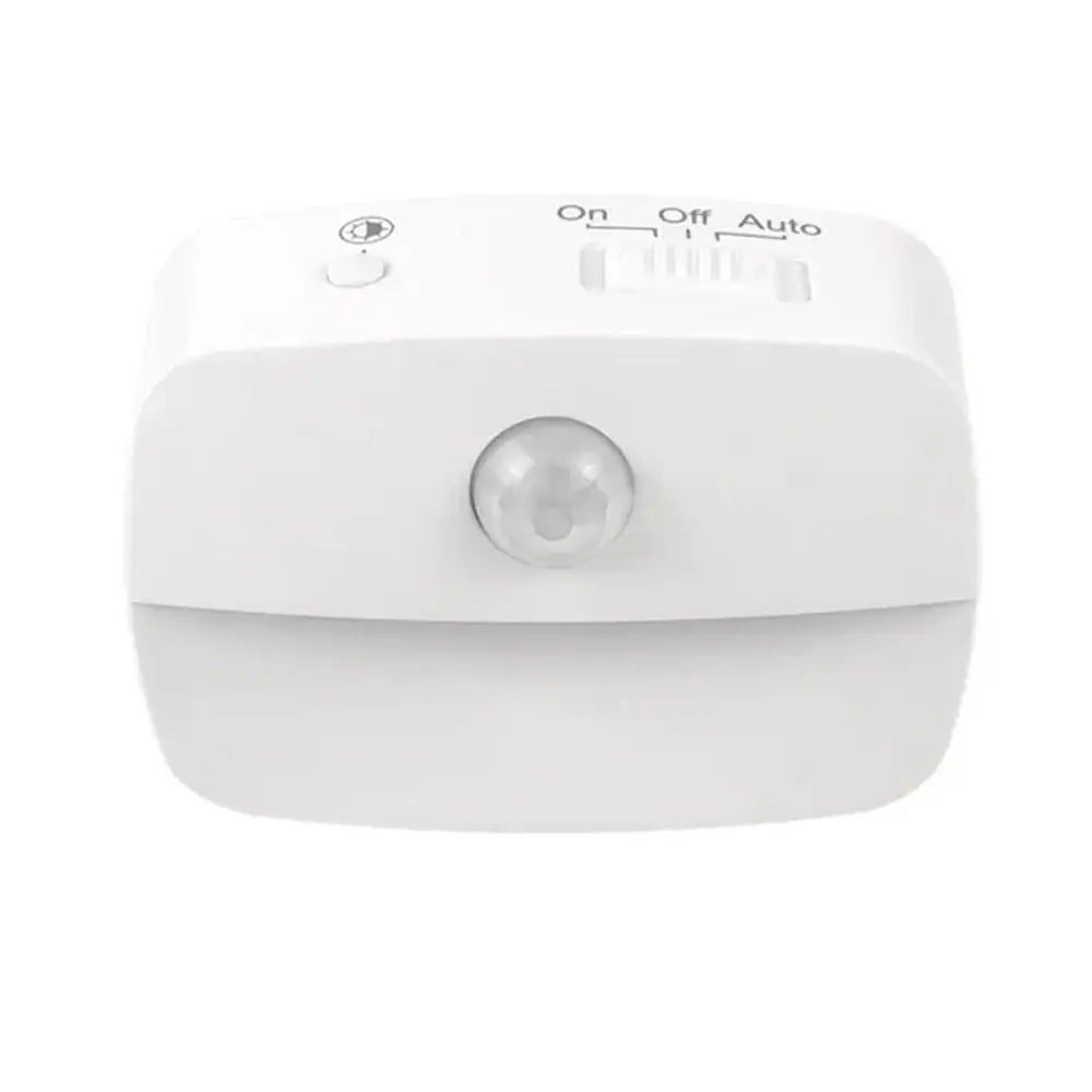Motion Sensor Induction Light EU US Plug Wireless Mini LED Night Light Battery Operated Energy Saving Bedside Night Lamp Stairs