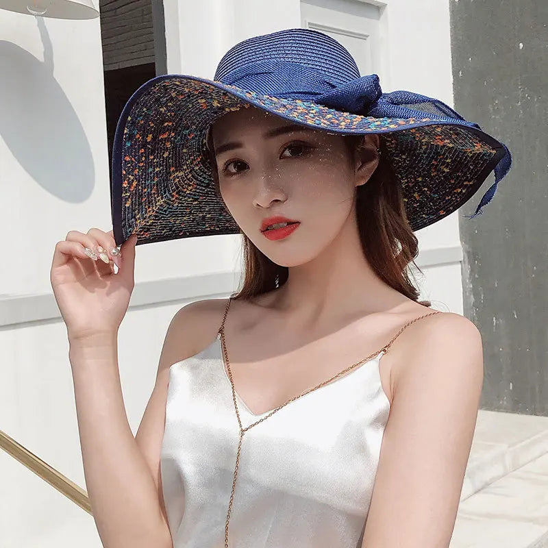 MAXSITI U Summer Straw Hats Bowknot Steamer Breathable Sun Hat Women Holiday Beach Hat Sun Protection Cap Visor Hat sombreros